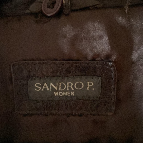 Price drop. Sandro P.  leather jacket from Paris and leather envelope purse - Picture 8 of 13